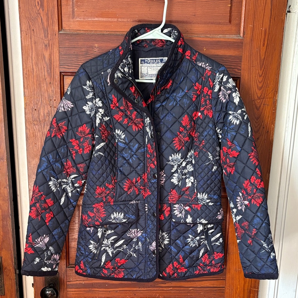 Joules Newdale Flora Quilted Jacket Size 6
